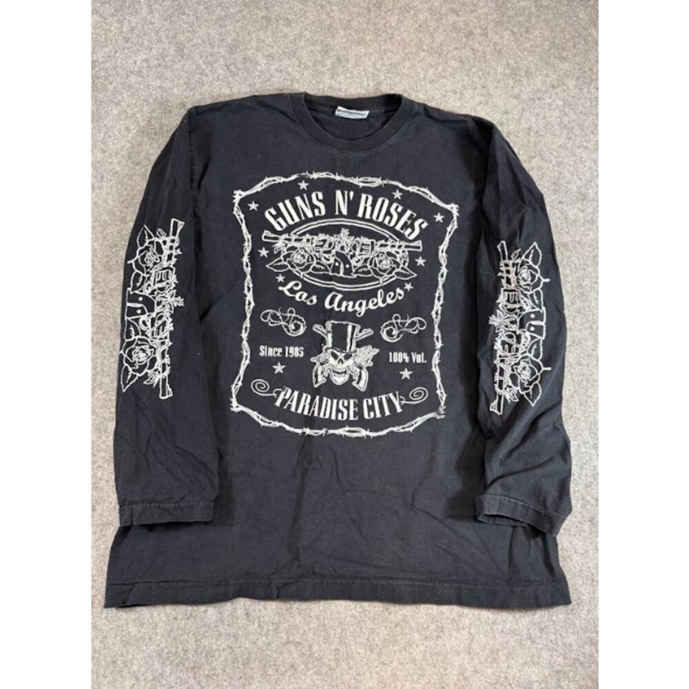 Guns N' Roses Paradise City Long Sleeve Shirt sz XL Rock Band Tee Concert Shirt
